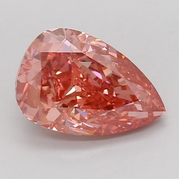 2.77 Ct. Fancy Vivid Pink Pear Lab Grown Diamond