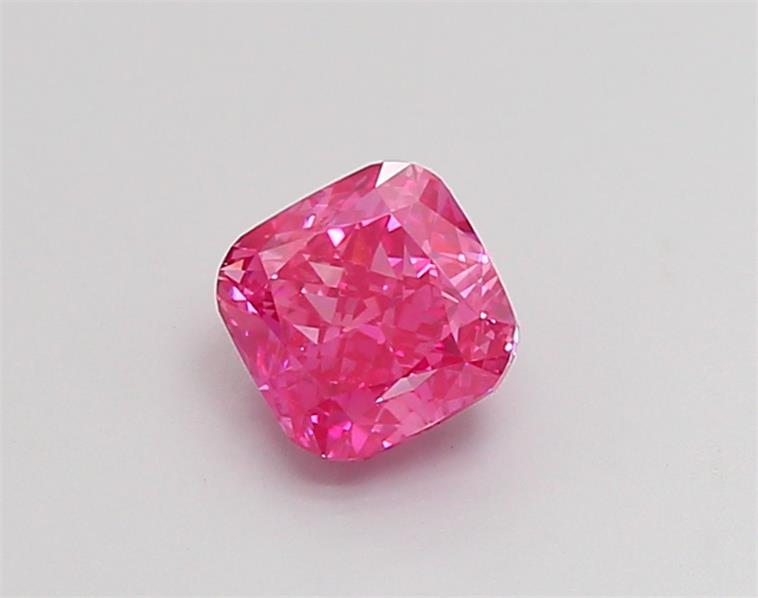 1.02 Ct. Fancy Vivid  Pink Cushion Lab Grown Diamond