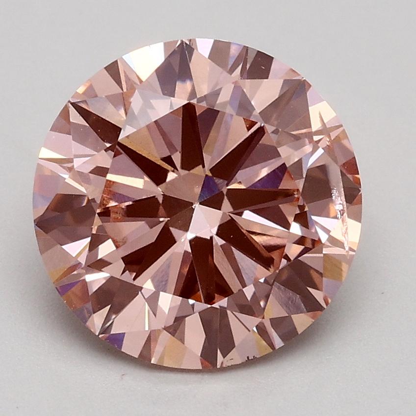 2.00 Ct. Fancy Intense Pink Round Lab Grown Diamond