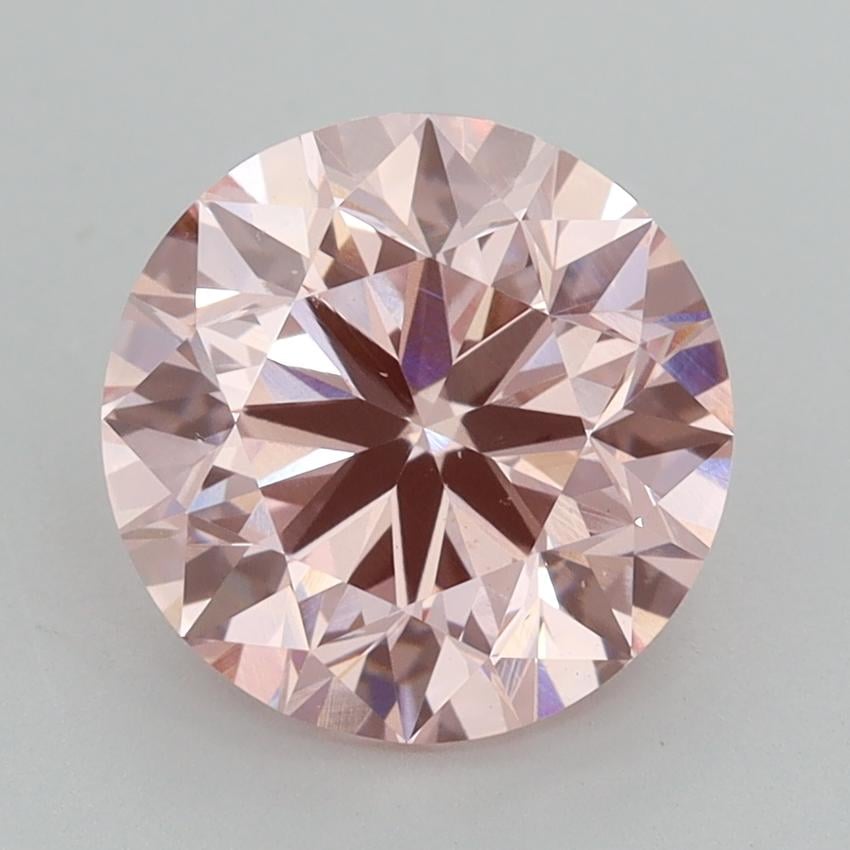 3.01 Ct. Fancy Intense Pink Round Lab Grown Diamond
