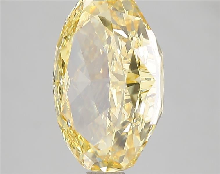 4.60 Ct. Fancy Vivid Yellow Oval Lab Grown Diamond