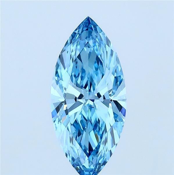 1.08 Ct. Fancy Blue Marquise Lab Grown Diamond