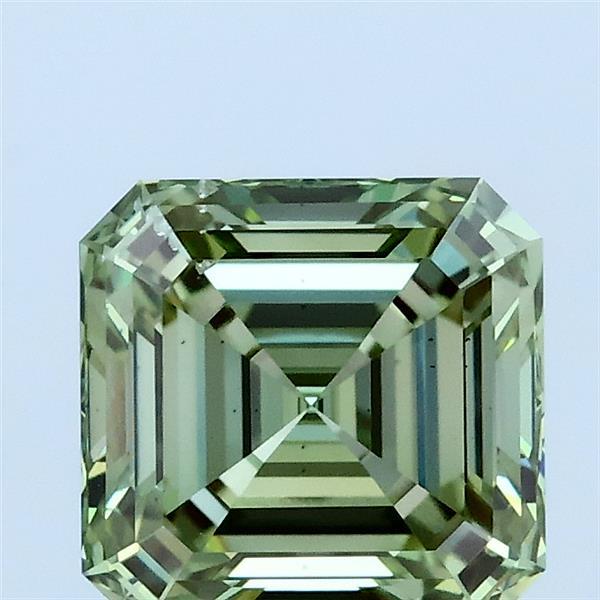 2.01 Ct. Fancy Vivid Green Asscher Lab Grown Diamond