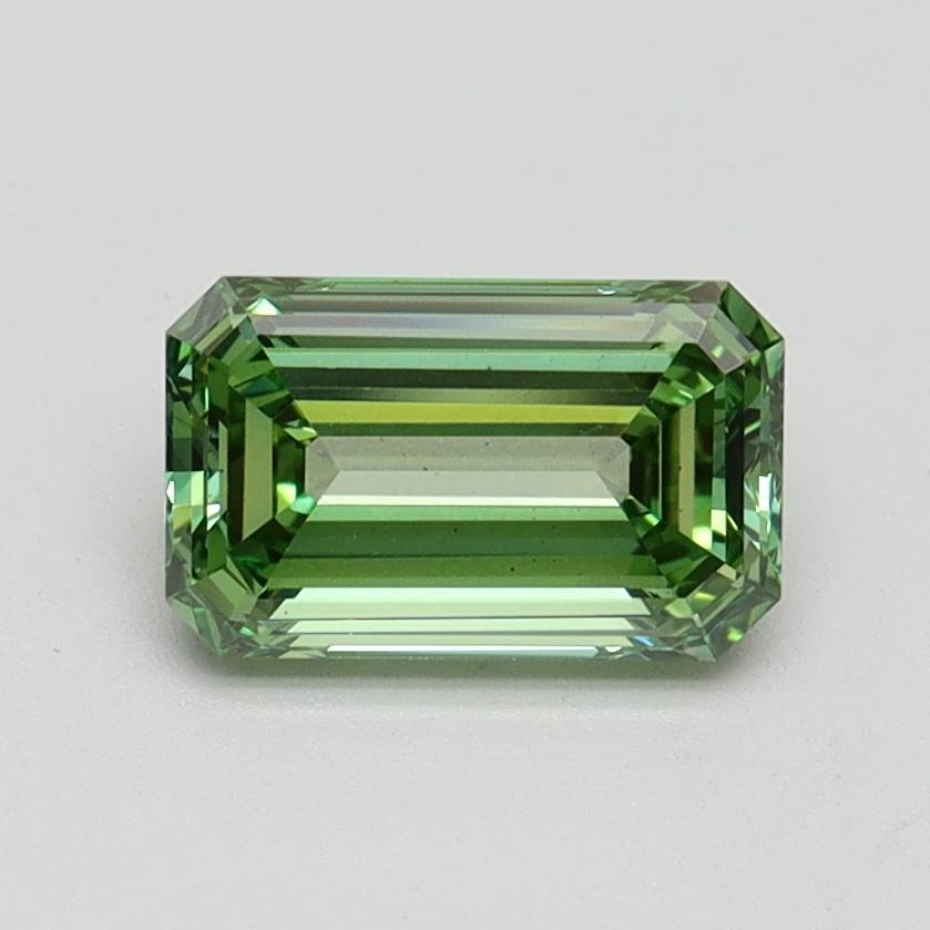 1.00 Ct. Fancy Vivid Green Emerald Lab Grown Diamond