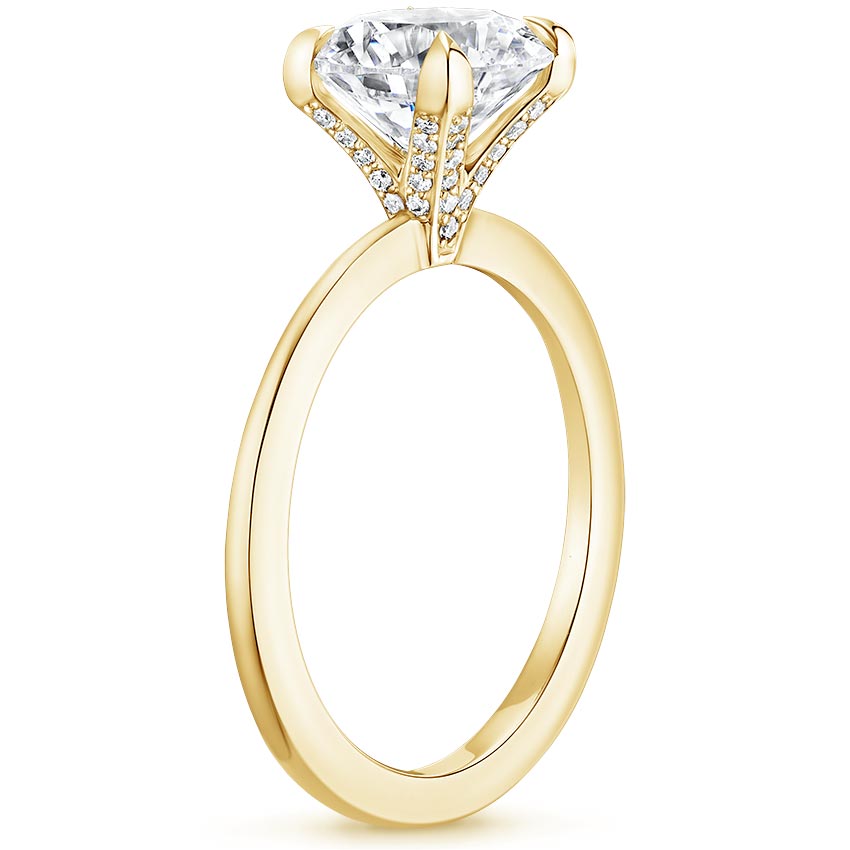 18K Yellow Gold Katerina Diamond Ring, large side view