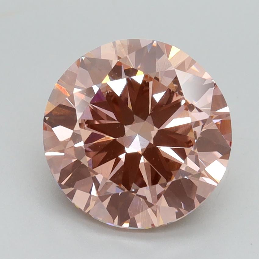 3.00 Ct. Fancy Intense Pink Round Lab Grown Diamond