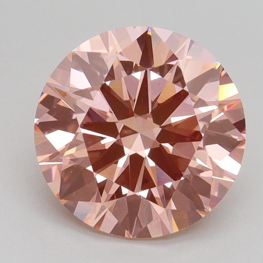 2.71 Ct. Fancy Intense Pink Round Lab Grown Diamond