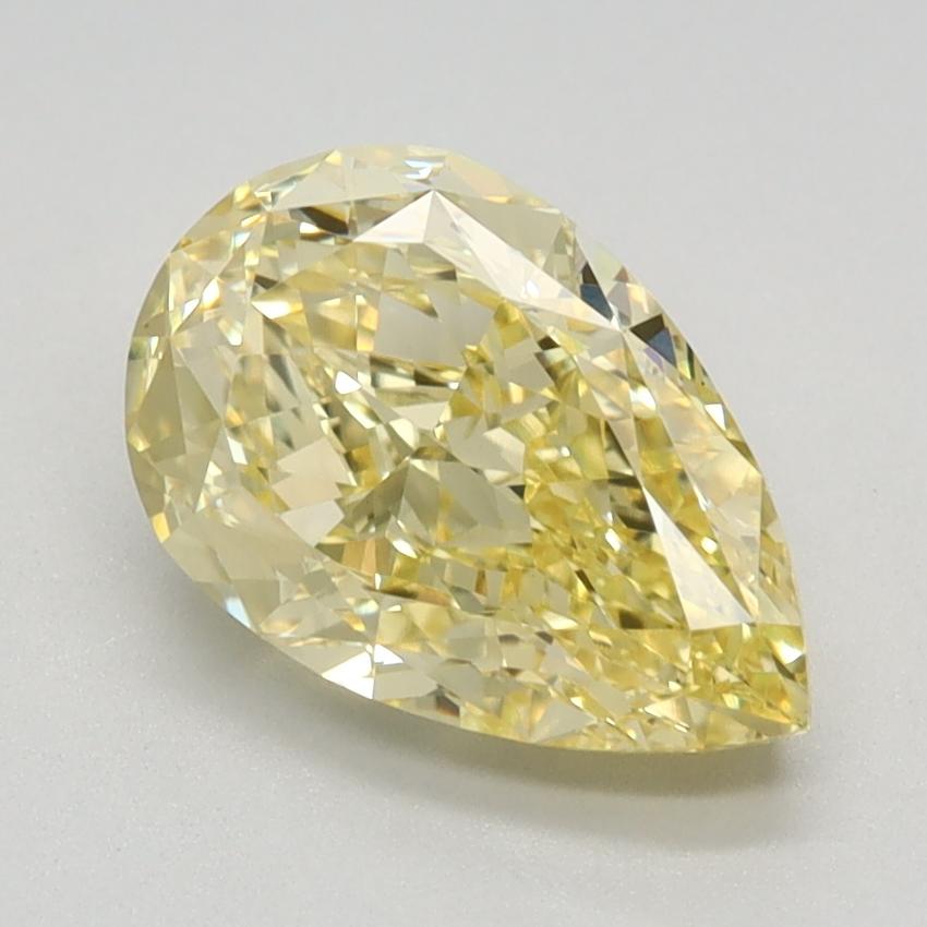 2.03 Ct. Fancy Intense Yellow Pear Lab Grown Diamond