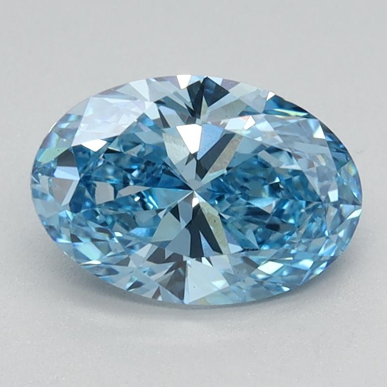 1.00 Ct. Fancy  Vivid Blue Oval Lab Grown Diamond