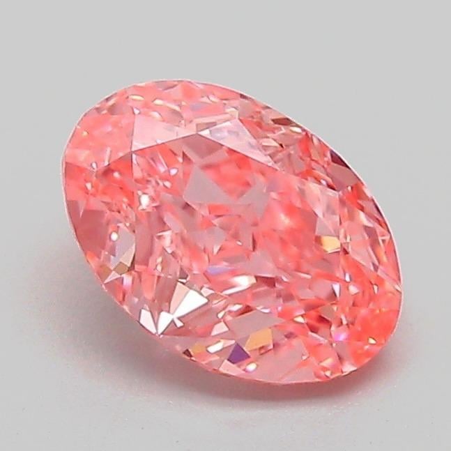 1.09 Ct. Fancy Vivid Pink Oval Lab Grown Diamond