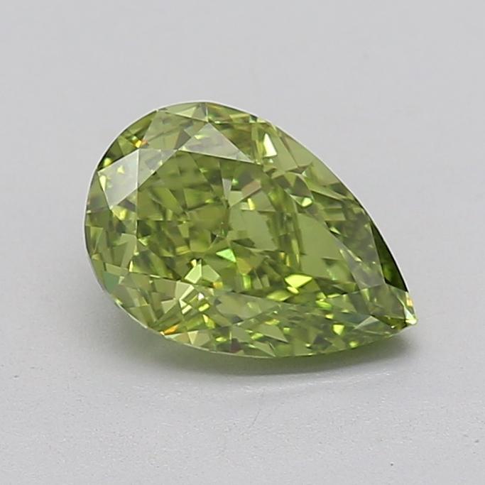1.52 Ct. Fancy Vivid  Green Pear Lab Grown Diamond