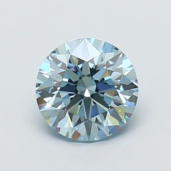 1.03 Ct. Fancy Intense  Blue Round Lab Grown Diamond