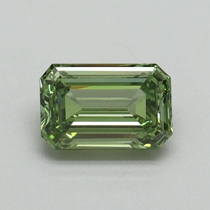 0.55 Ct. Fancy Vivid Green Emerald Lab Grown Diamond