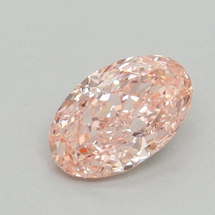 0.63 Ct. Fancy Vivid Pink Oval Lab Grown Diamond