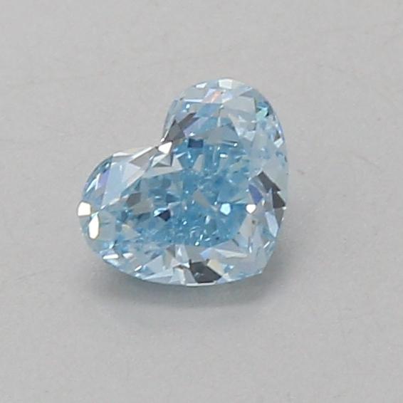 0.52 Ct. Fancy Vivid Blue Heart Lab Grown Diamond