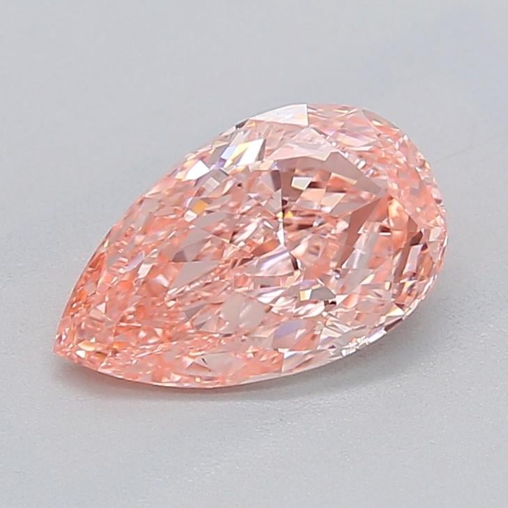 1.04 Ct. Fancy Vivid  Pink Pear Lab Grown Diamond
