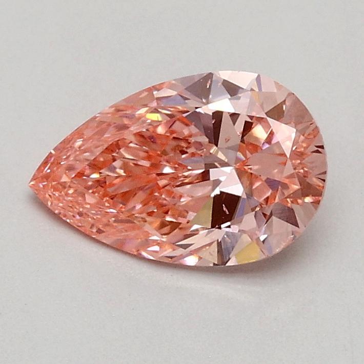 0.55 Ct. Fancy Vivid Pink Pear Lab Grown Diamond