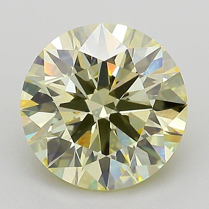 2.08 Ct. Light Yellow Round Lab Grown Diamond