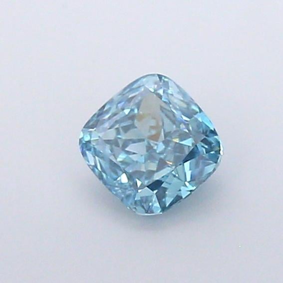 1.17 Ct. Fancy Vivid Blue Cushion Lab Grown Diamond