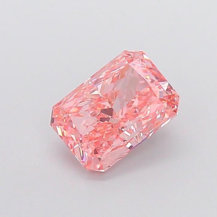 2.22 Ct. Fancy Vivid  Pink Radiant Lab Grown Diamond