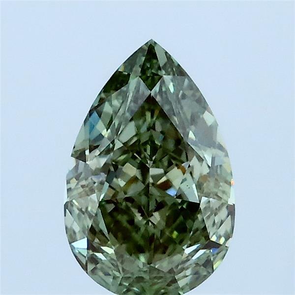 1.00 Ct. Fancy Vivid Green Pear Lab Grown Diamond