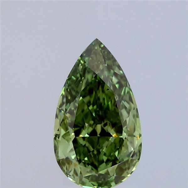 1.50 Ct. Fancy Vivid Green Pear Lab Grown Diamond