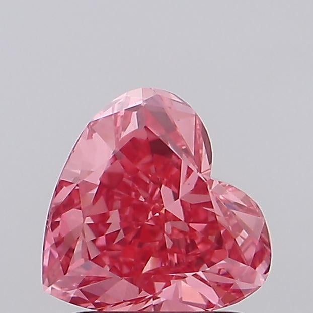 1.34 Ct. Fancy Vivid Pink Heart Lab Grown Diamond