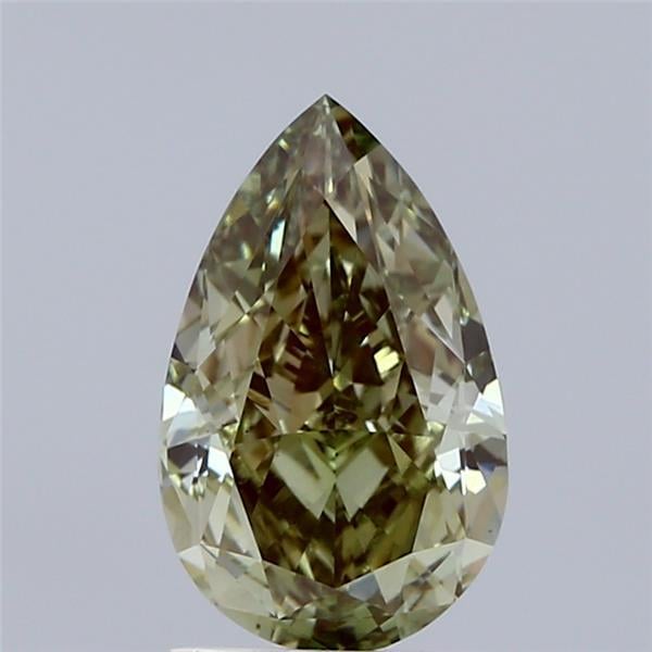 2.01 Ct. Fancy Intense Green Pear Lab Grown Diamond
