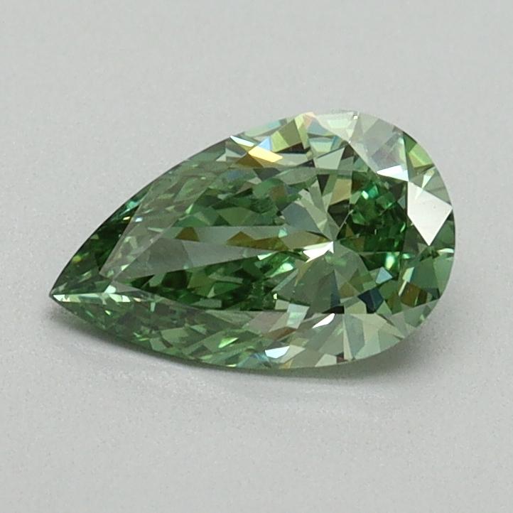 0.60 Ct. Fancy Vivid Green Pear Lab Grown Diamond