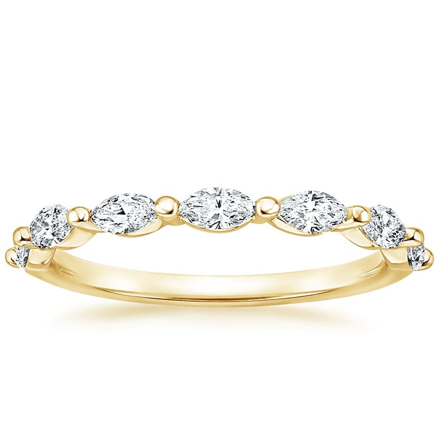 18K Yellow Gold Joelle Diamond Ring, large top view