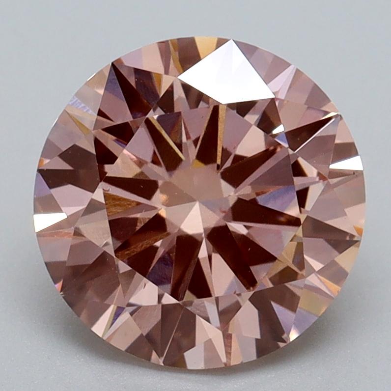 2.70 Ct. Fancy Intense Pink Round Lab Grown Diamond