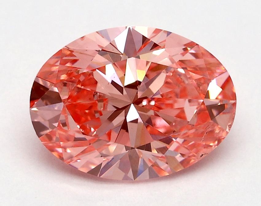 1.97 Ct. Fancy Vivid Pink Oval Lab Grown Diamond
