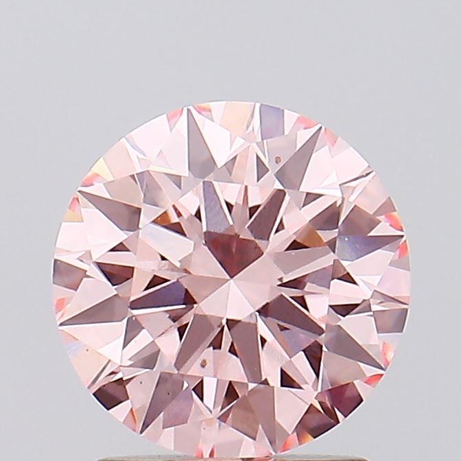 1.74 Ct. Fancy Vivid Pink Round Lab Grown Diamond