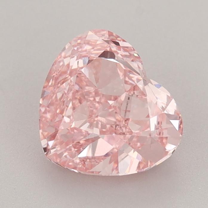 1.50 Ct. Fancy Intense  Pink Heart Lab Grown Diamond