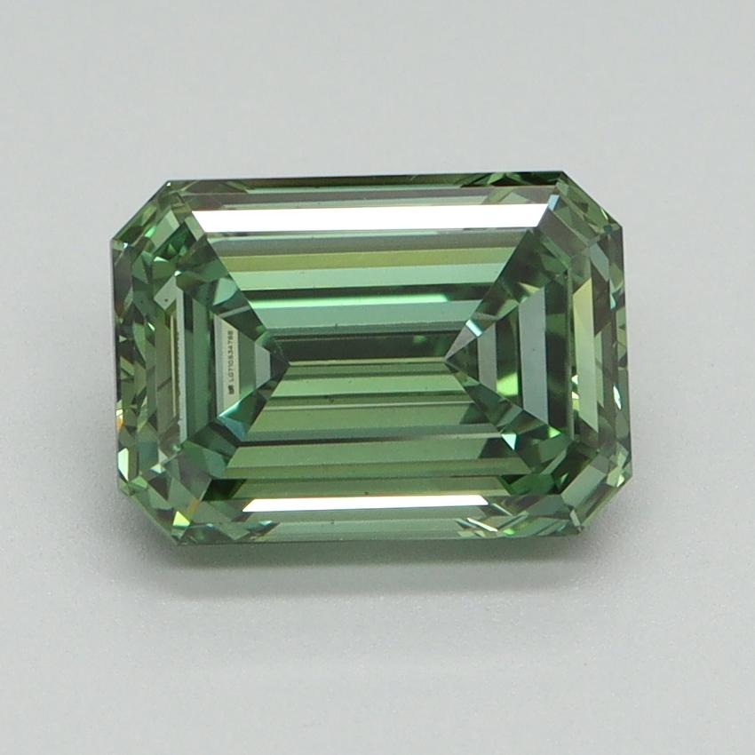 2.02 Ct. Fancy Vivid Green Emerald Lab Grown Diamond