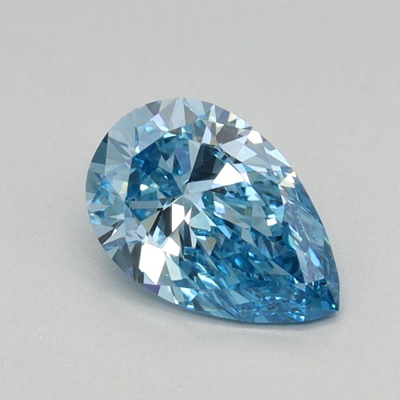 0.53 Ct. Fancy Vivid Blue Pear Lab Grown Diamond