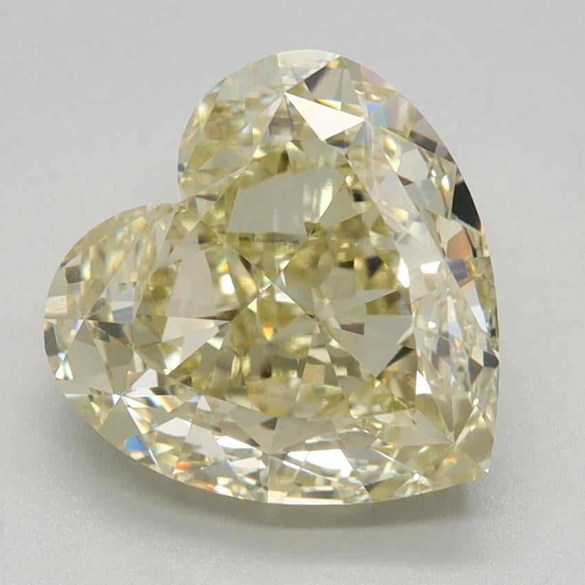 3.35 Ct. Fancy Light Yellow Heart Lab Grown Diamond