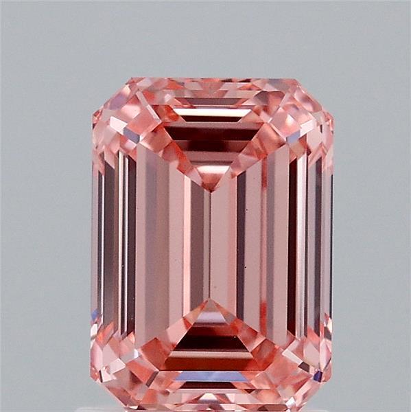 1.58 Ct. Fancy Vivid Pink Emerald Lab Grown Diamond