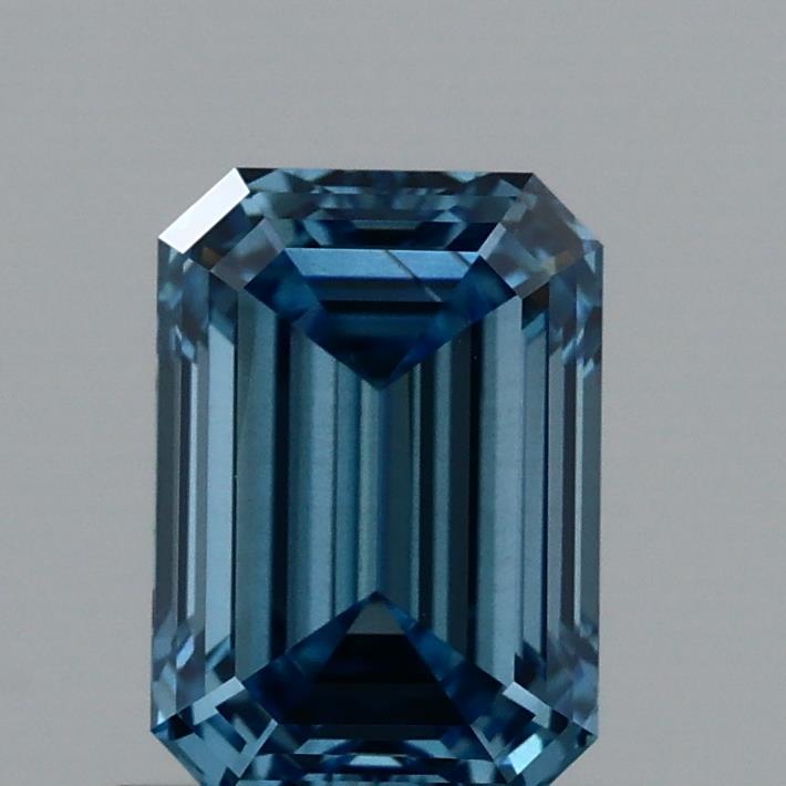 0.99 Ct. Fancy Vivid Blue Emerald Lab Grown Diamond