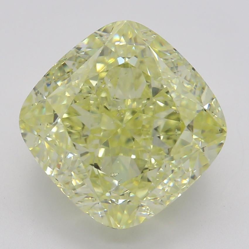 4.07 Ct. Fancy Yellow Cushion Diamond