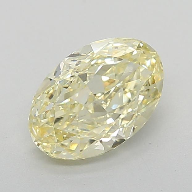 1.09 Ct. Fancy Light  Yellow Oval Lab Grown Diamond