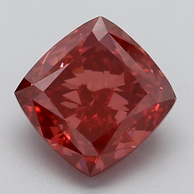 1.97 Ct. Fancy Vivid Pink Cushion Lab Grown Diamond