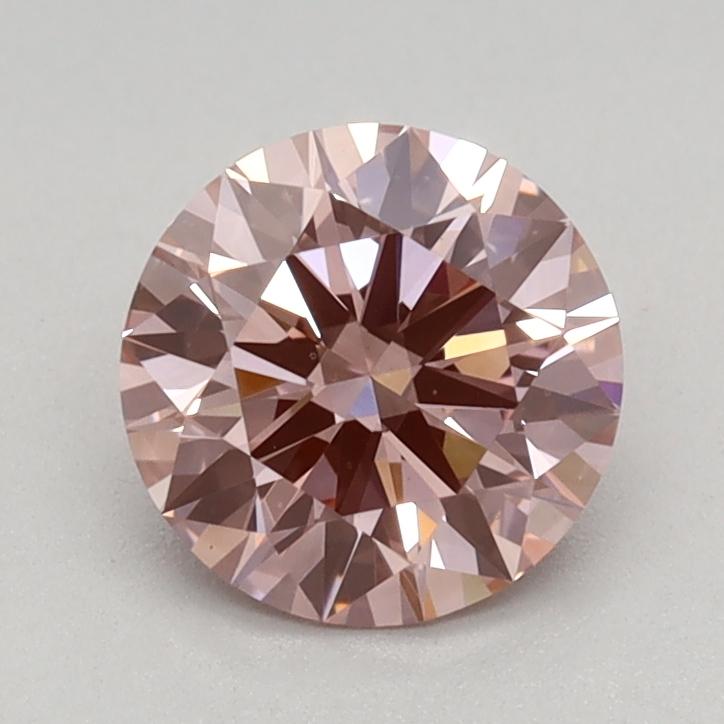 0.76 Ct. Fancy Intense Pink Round Lab Grown Diamond