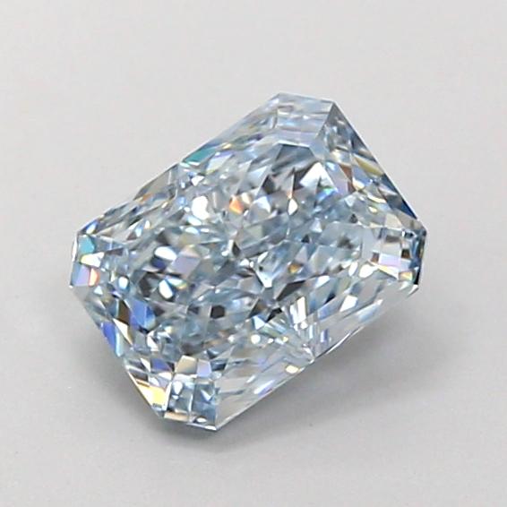 1.12 Ct. Fancy Light Greyish Blue Radiant Lab Grown Diamond
