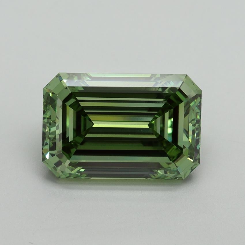 6.60 Ct. Fancy Vivid Green Emerald Lab Grown Diamond