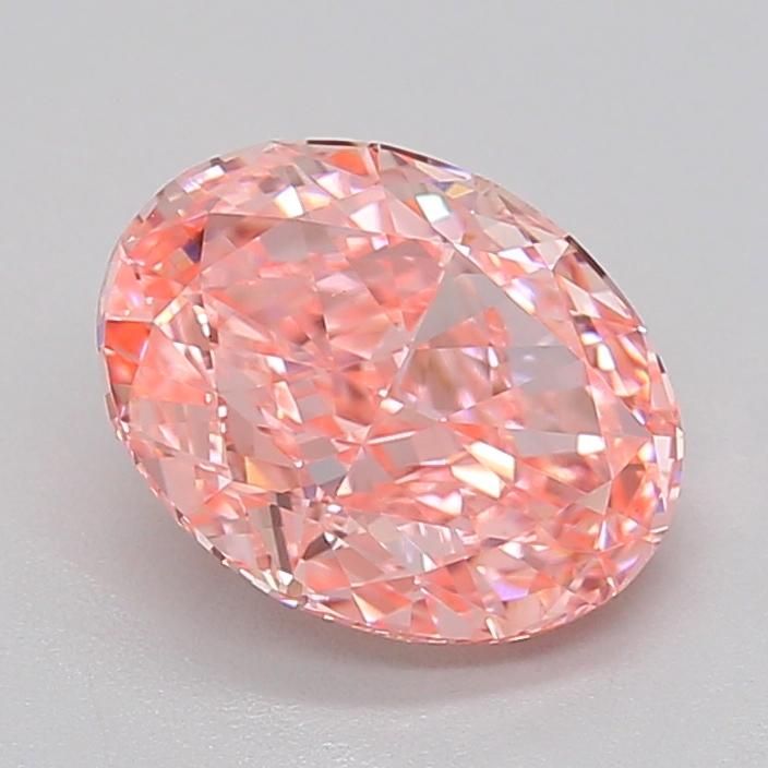 2.03 Ct. Fancy Vivid  Pink Oval Lab Grown Diamond