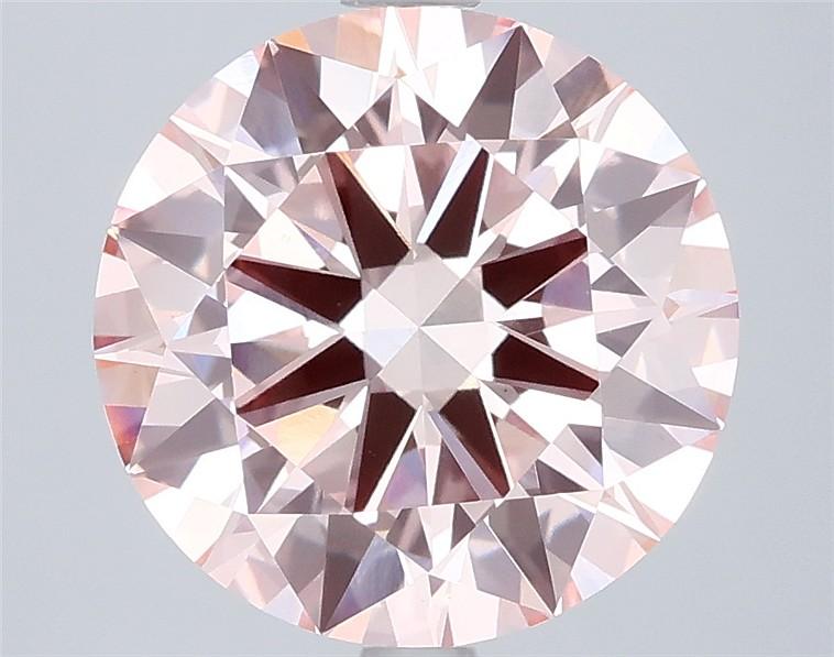 4.03 Ct. Fancy Intense Pink Round Lab Grown Diamond
