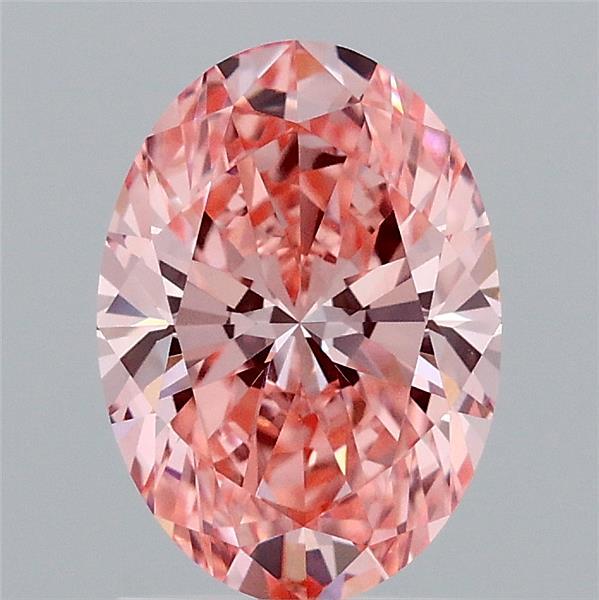 1.52 Ct. Fancy Vivid Pink Oval Lab Grown Diamond