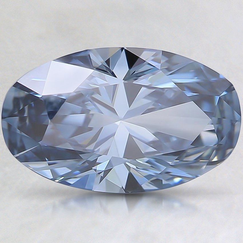 2.00 Ct. Fancy Blue Oval Lab Grown Diamond