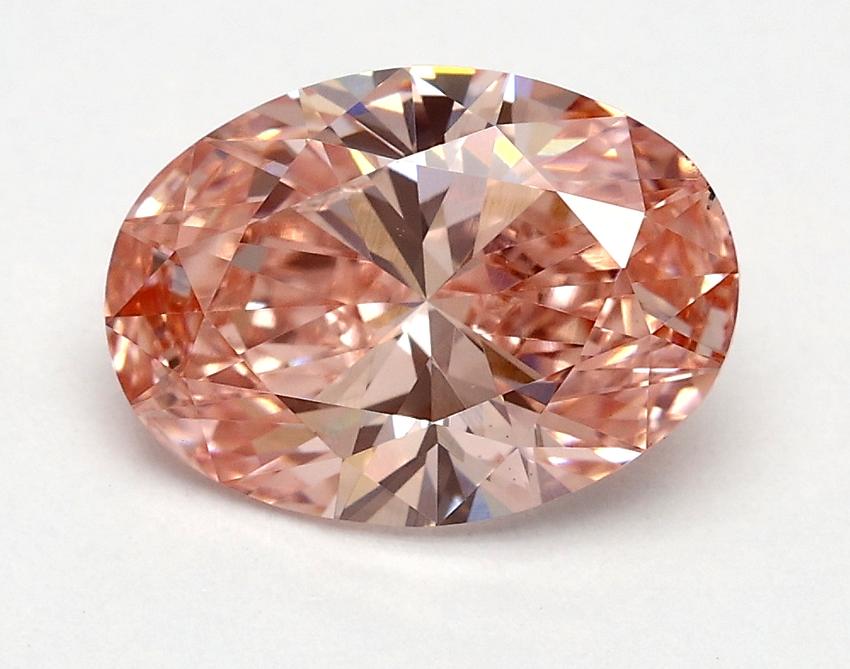 1.51 Ct. Fancy Vivid Pink Oval Lab Grown Diamond